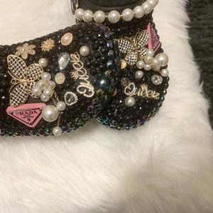 Beautiful Bling BLACK CROCS